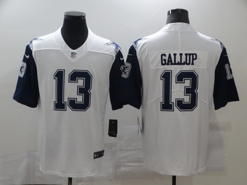 Men's Dallas Cowboys Michael Gallup #13 White Jersey